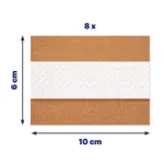 Elastoplast waterproof Extra résistant bandes de 10 x 6 cm