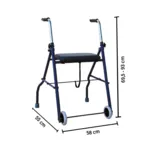 Rollator 2 roues avec siège