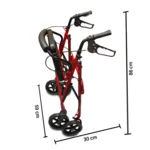 Rollator 4 roues assise et dossier