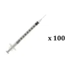 Seringue à insuline avec aiguille 29 G x 100