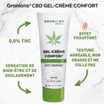 Granions Gel Crème confort CBD Menthol Camphre