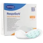 Hartmann RespoSorb Silicone border oval pansement adhésif siliconé