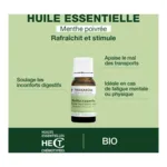 Pranarom huile essentielle de Menthe poivrée Bio
