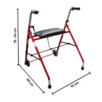 Rollator 2 roues fortissimo avec siège
