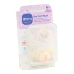 MAM sucette anatomique silicone +6 mois Perfect Nuit