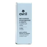 Avril recharges pour brosse à dents poils infusés au charbon