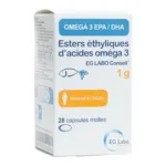 Esters éthyliques d'acides Oméga 3 1 g capsules