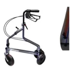 Déambulateur 3 roues pliable aluminium