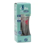 Dodie Biberon verre Tétine plate Débit moyen 270 ml
