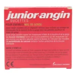 Junior Angin sucettes mal de gorge fraise