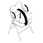 Chaise de toilette pliante Omega