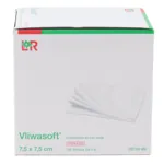 Compresses non tissées stériles 7,5 x 7,5 cm Lohmann Vliwasoft