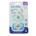Luc et Léa Essentiel sucette silicone anatomique +18 mois nuit