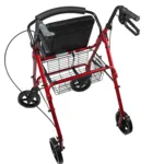 Rollator 4 roues assise et dossier
