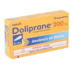 Doliprane 200 mg suppositoires