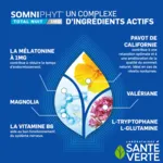Santé Verte Somniphyt Total nuit mélatonine 1mg comprimés