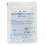 Set de pansement stérile 1 champ + 2 pinces + 5 tampons