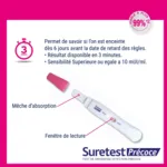 Suretest test de grossesse détection précoce