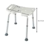 Tabouret de douche à poignées