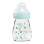 MAM Biberon verre Tétine plate débit lent 170 ml