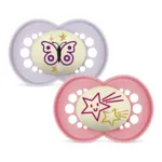 MAM Original sucette silicone anatomique +6 mois Nuit