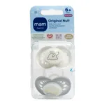 MAM Original sucette silicone anatomique +6 mois Nuit