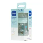 MAM Biberon verre Tétine plate débit lent 170 ml