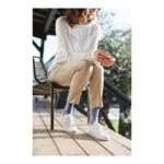 Sigvaris Styles Motifs Marinière Chaussettes de contention Femmes Classe 2