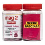 Mag 2 Nervosité Fatigue gummies Framboise