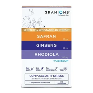 Granions safran rhodiola ginseng