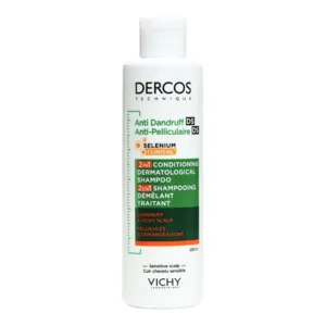 Shampooing Anti Pelliculaire 2 en 1 Vichy Dercos Démêlant Traitant