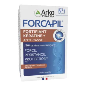 Forcapil Fortifiant kératine + gelule pour cheveux et ongles