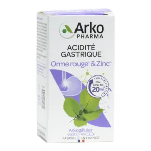 Arkogélules Orme rouge et Zinc acidité gastrique