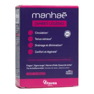 Manhaé Jambes légères gélules jambes lourdes