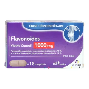 Viatris Flavonoides 1000 mg  comprimé hémorroïdes
