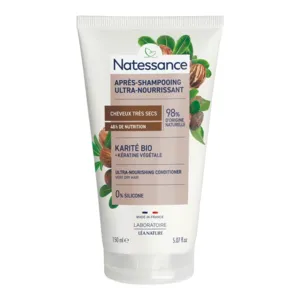 Après shampooing cheveux secs Karité bio et Kératine Natessance