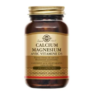 Solgar Calcium magnésium avec vit D3 comprimés