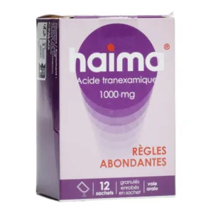 Haima 1000 mg granulés sachet règles abondantes
