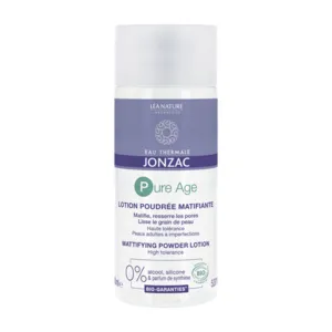 Lotion poudrée matifiante bio Jonzac Pure Age