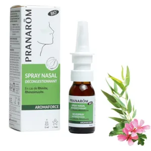 Pranarom Aromaforce Spray nasal Bio pour soigner un rhume