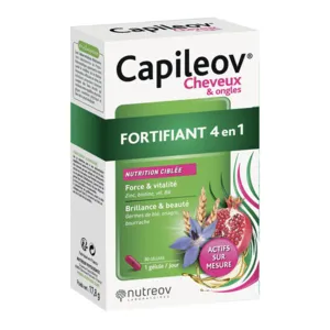 Capileov Fortifiant 4 en 1 cheveux & ongles gélules