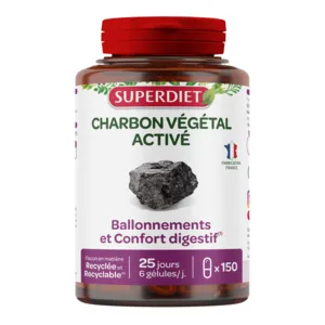 SuperDiet charbon végétal en gélules