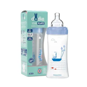 Dodie Biberon anti colique débit rapide 330 ml tétine plate