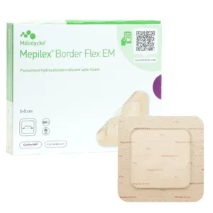 Pansement hydrocellulaire Mepilex Border Flex EM