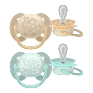 Avent Ultra soft sucette orthodontique symétrique silicone 0-6 mois