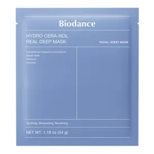 Biodance masque visage hydrogel hydro cera nol real deep mask