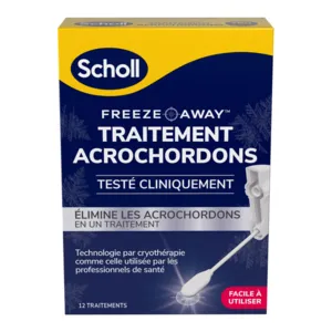 Traitement des acrochordons Scholl Freeze Away