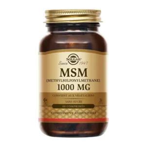 Comprimés Solgar MSM 1000 mg