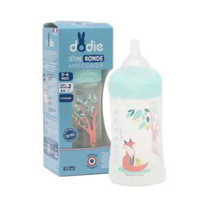 Biberon 270 ml Dodie Tétine ronde débit moyen