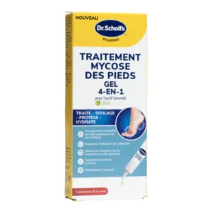 Scholl Traitement mycose des pieds gel 4 en 1